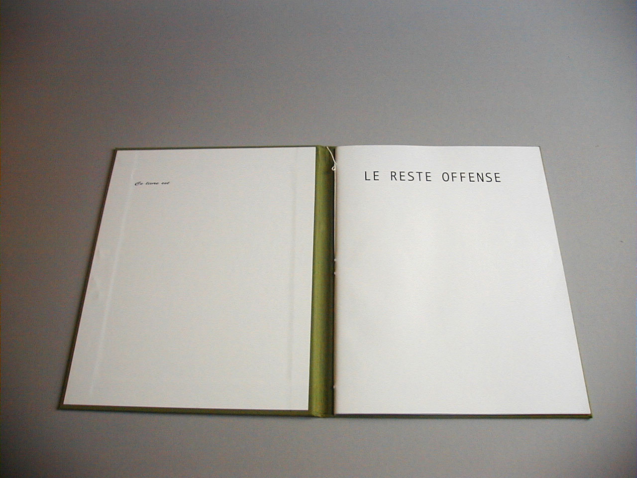image du titre LE RESTE OFFENSE