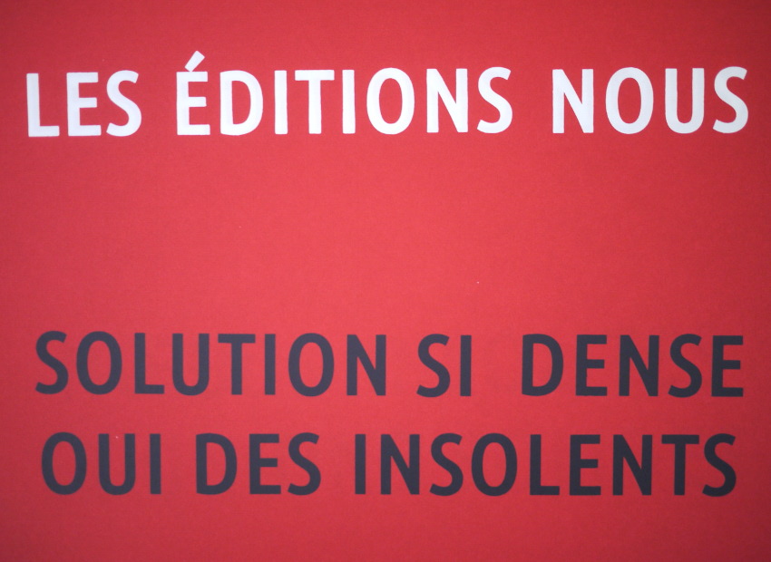 image du titre LES ÉDITIONS NOUS,  ENCORE EUX